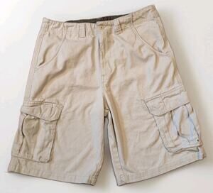 Vintage Y2K 10000 Ft Above Sea Level Cargo Shorts Mens 36 Baggy 23" Khaki